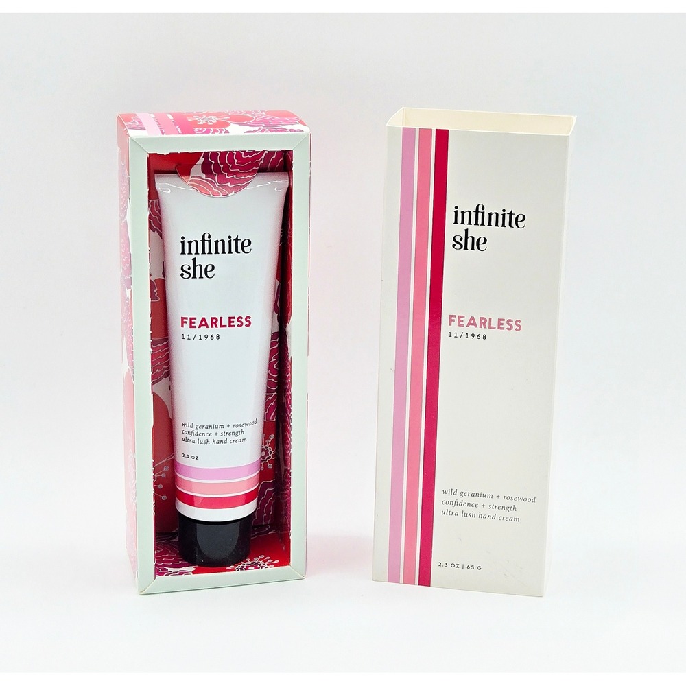 Infinite She Fearless Ultra Lush Hand Cream Wild Geranium Rosewood 2.3 oz / 65 g